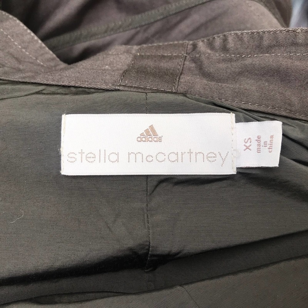 🚩FADED SHOULDERS Adidas Stella McCartney Moto jacket xs crop black biker - Picture 8 of 8